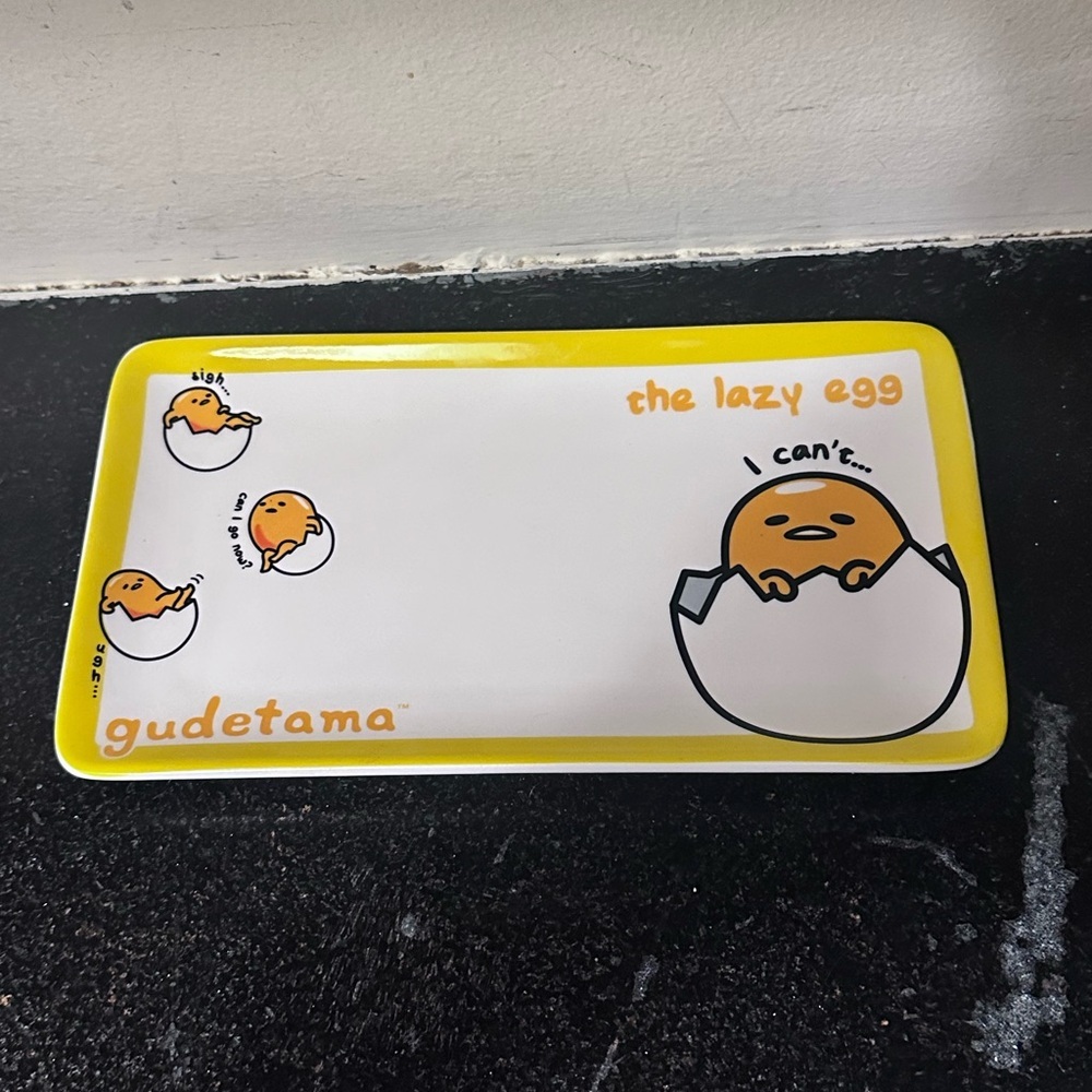 Sanrio Gudetama The Lazy Egg Sushi Plate